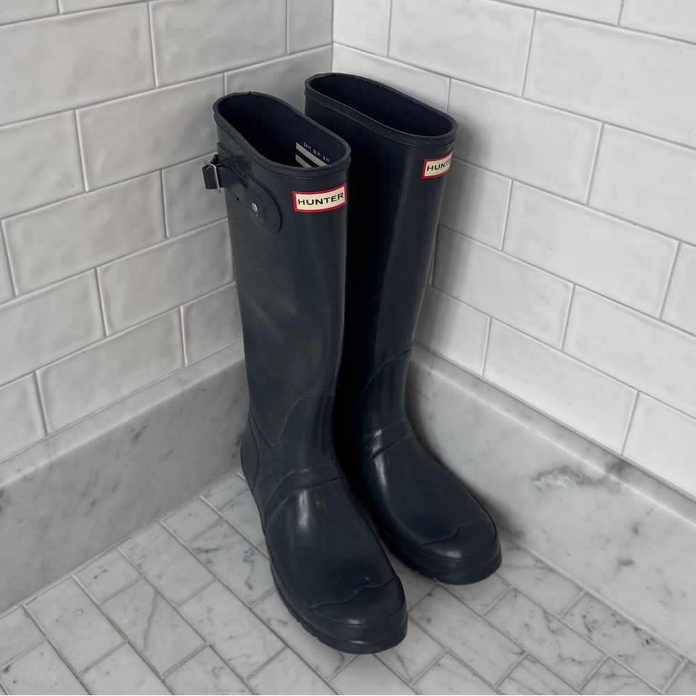 Hunter - Original Tall Navy Rain Boots